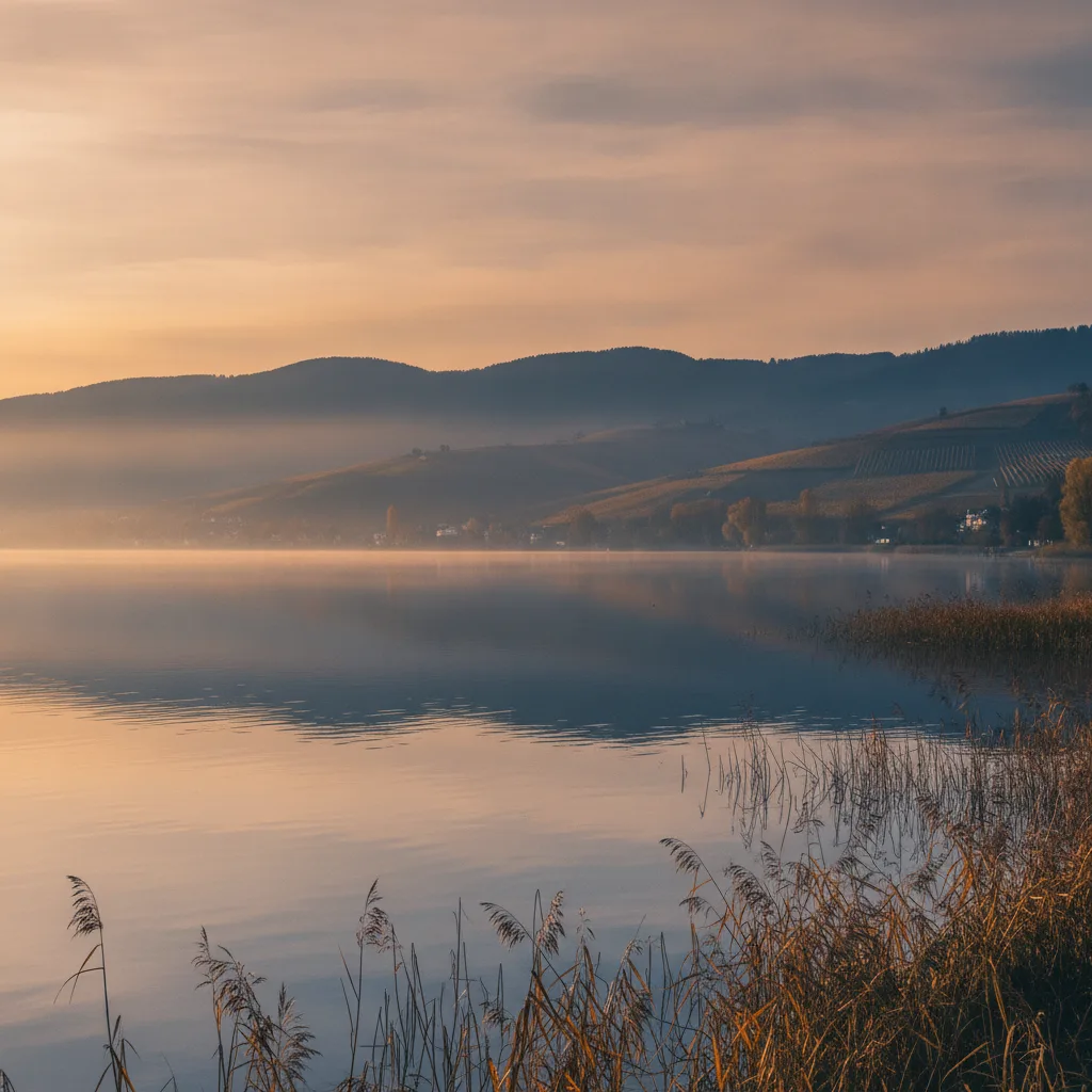 Bodensee Ufer — sinnbildlich für den Wirtschaftsraum Baden-Württemberg zwischen Schwarzwald und Alpenvorland