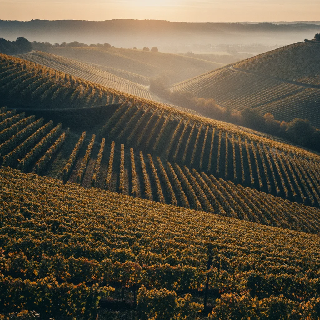 Weinberge Kraichgau — sinnbildlich für Tourismus, Weinbau und Forschungsstandorte in Baden-Württemberg